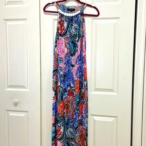 Bright paisley maxi dress